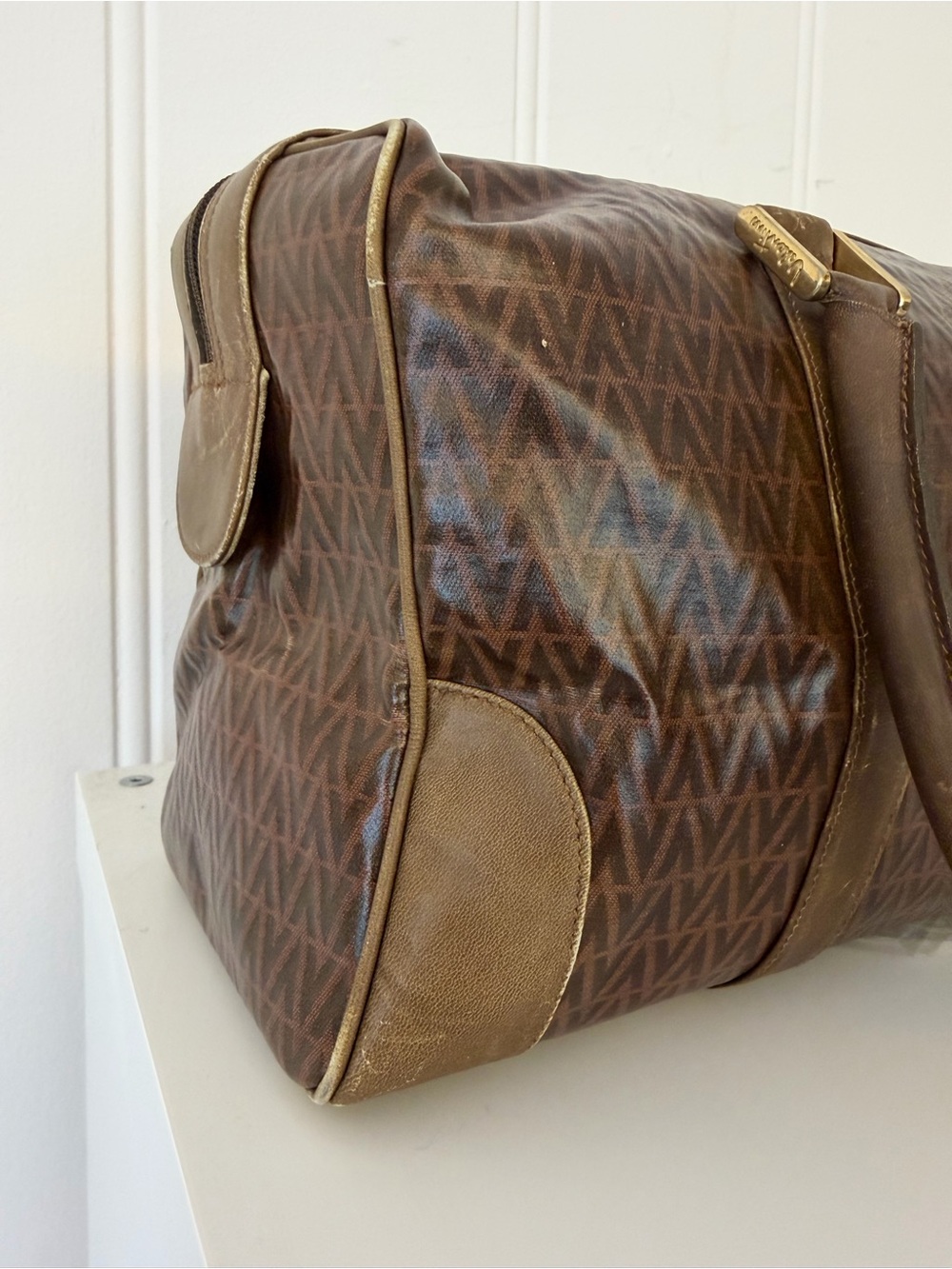 ✨ Vintage Mario Valentino Made in Italy Boston Bag - Picture 10 of 15
